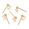 304 Stainless Steel Ear Stud Components STAS-I120-16A-G-1