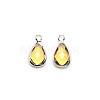 Faceted Glass Pendants FIND-WH0097-40K-1