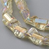 Electroplate Glass Beads Strands EGLA-L023B-FR05-2