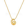 304 Stainless Steel Alphabet Pendant Necklaces for Men and Women GP1122-7-1