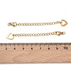 201 Stainless Steel Curb Chain Extender SA-CBA0FDA-01G-09-3