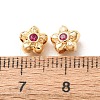 Brass Pave Cubic Zirconia Spacer Beads KK-F942-26G-03-3