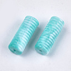 Acrylic Grooved Beads OACR-T009-01F-2