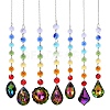 Quartz Crystal Pendant Decorations HJEW-M007-05B-P-1