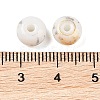 Opaque Spray Painted Glass Beads GLAA-G118-01K-3