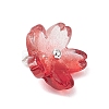 9Pcs 9 Colors Two Tone Glass Charms PALLOY-JF04513-5