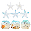 3Pcs Summer Ocean Wood Round Wall Decoration WOOD-PH0003-76-1