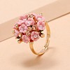Alloy Rhinestone Finger Rings for Women WG4BC41-03-1
