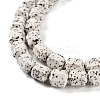 Imitation Bodhi Glazed Porcelain Beads Strands PORC-H011-03-4