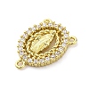 Brass Clear Cubic Zirconia Virgin Mary Chandelier Component Links KK-D325-07G-02-2