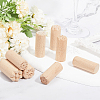 12pcs 12 styles Round Wooden Traditional Chinese Moon Cake Molds AJEW-CA0004-24-10