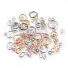 Brass & Stainless Steel Open Jump Rings STAS-XCP0001-18-1