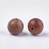 Natural Pear Wood Beads WOOD-S053-08-2
