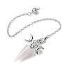 Natural Rose Quartz Cone Dowsing Pendulum Big Pendants G-C114-01P-20-2