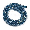 Transparent Electroplate Glass Beads Strands EGLA-N013-T4mm-B25-2