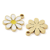 Ion Plating(IP) 304 Stainless Steel Enamel Charms STAS-U032-04G-2
