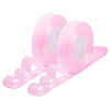 Breast Cancer Pink Awareness Ribbon Making Materials Sheer Organza Ribbon RS20mmY043-1