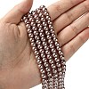 Eco-Friendly Dyed Glass Pearl Beads Strands HY-A008-6mm-RB085-4