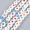 Handmade Millefiori Glass Bead Strands LAMP-J035-8mm-11-1