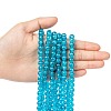 Crackle Glass Beads Strands CCG-Q001-8mm-06-4
