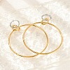 304 Stainless Steel Hoop Earrings for Women EJEW-U043-01G-2