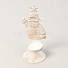 Iron Candle Holder for Christmas AJEW-B008-01-1