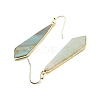 Natural Flower Amazonite Dangle Earrings EJEW-P145-03E-2