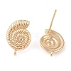 Ocean Style Brass Stud Earring Findings LS-KK-N256-09A-G-2