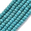 Synthetic Turquoise Beads Strands TURQ-G109-6x4mm-10-1