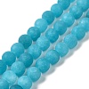 Natural Dyed White Jade Beads Strands G-M402-B01-02-1