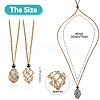 Braided Waxed Cotton Thread Cords Macrame Pouch Necklace Making AJEW-SW00021-2