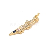 Brass Micro Pave Cubic Zirconia Pendants KK-E111-39G-02-2