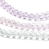 Transparent Painted Glass Beads Strands DGLA-A034-T4mm-A23-4
