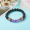 Natural Mixed Stone Beads Stretch Bracelets BJEW-JB06605-5