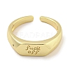 Brass Cuff Rings RJEW-Q811-01G-2