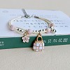 Cute Cartoon Alloy Enamel Multi-strand Charm Bracelets WG000A8-05-1
