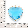Transparent Glass Pendants KK-N283-01D-G-3