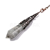 Natural & Synthetic Gemstone Pointed Dowsing Pendulum Big Pendants G-H285-06R-A-3
