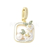Brass Enamel Pendants KK-F886-03G-12-1