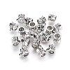 Tibetan Style Alloy Tube Bails X-TIBE-30047-AS-RS-2