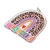 Teachers' Day Double-Sided Printed Acrylic Pendants OACR-G030-03F-2