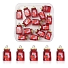 15Pcs Strawberry Jam Resin Pendants RESI-FS0002-15-1