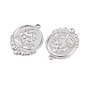304 Stainless Steel Pendants Cabochon Settings STAS-L317-30P-2