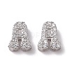 925 Sterling Silver Micro Pave Cubic Zirconia Beads STER-Z005-15P-A-1