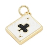 Brass Enamel Charms KK-G522-44G-04-3