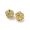 6mm Brass Rhinestone Beads X1-KK-S519-01A-02G-2