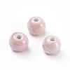 Glazed Porcelain Beads PORC-D001-14mm-08-1