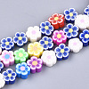 Handmade Polymer Clay Beads Strands CLAY-S092-25-1