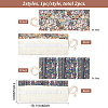CRASPIRE 2Pcs 2 Style Pattern Handmade Canvas Pencil Roll Wrap AJEW-CP0001-41A-2