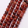 Natural Red Tiger Eye Bead Strands G-K146-50-3mm-2